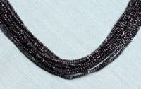 a lot of 15 rows of natural black diamond faceted bead NP1438 photo 6