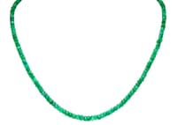 Emerald Gemstone Faceted Beads Necklace NP1458 photo 1