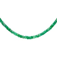 Emerald Gemstone Faceted Beads Necklace NP1458 photo 2