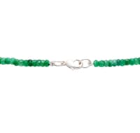 Emerald Gemstone Faceted Beads Necklace NP1458 photo 3