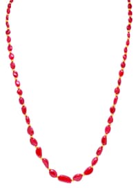 Rare Ruby Gemstone Tumble Beads Necklace NP1459 photo 1