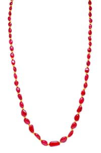 Rare Ruby Gemstone Tumble Beads Necklace NP1459 photo 2