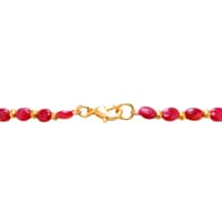 Rare Ruby Gemstone Tumble Beads Necklace NP1459 photo 5