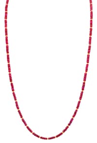 Glass Filled Ruby Gemstone Faceted Beads String NP1469 photo 1