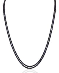 2 Layers of Blue sapphire Gemstone Faceted Beads Necklace NP1489 photo 1