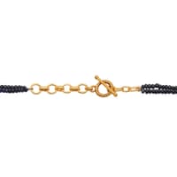 2 Layers of Blue sapphire Gemstone Faceted Beads Necklace NP1489 photo 7