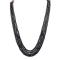 4 Layers of Blue sapphire Gemstone Beads Necklace NP1492 photo 1