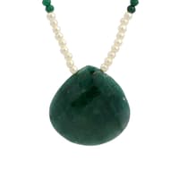 Pearl & Multi Color Gemstone Faceted Beads Necklace NP1504 photo 2