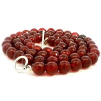 Ruby Gemstone Round Ball Shape Faceted Beads necklace NP1510 photo 2